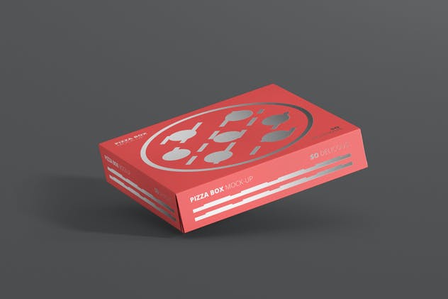 美味披萨外带包装盒子样机模板 Pizza Box Mockup – Double Pack Supermarket Edition插图(3)