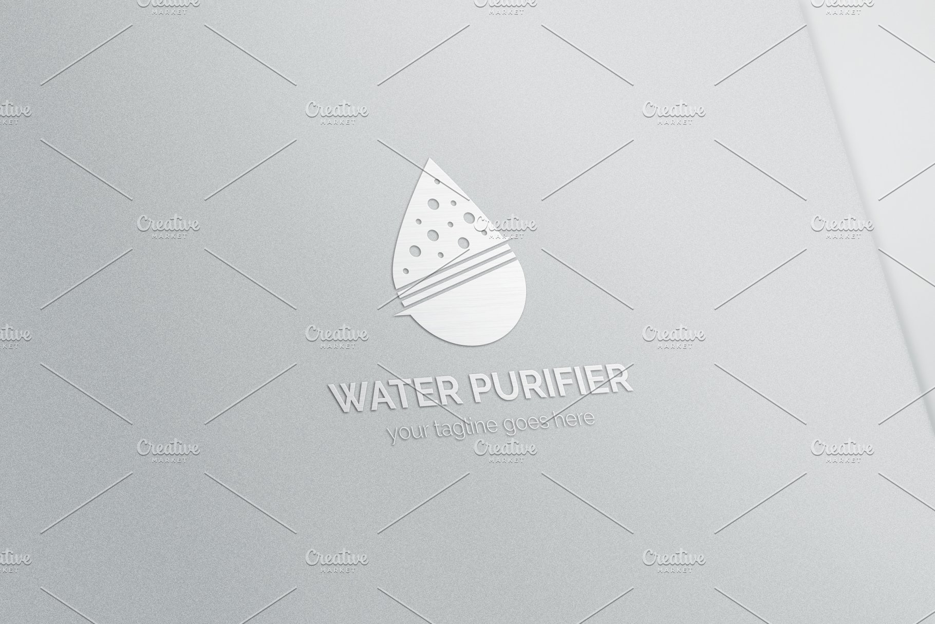 净水器清洁环保主题Logo模板 Water Purifier Logo插图(3)