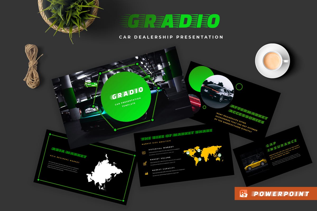 汽车销售经销商主题PPT幻灯片模板 Gradio Car Dealership Powerpoint Presentation插图