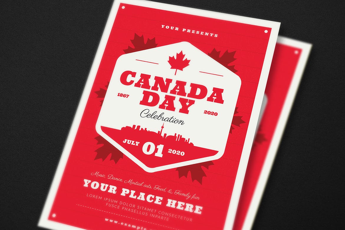 加拿大日节日活动海报传单设计模板 Canada Day Flyer插图(2)