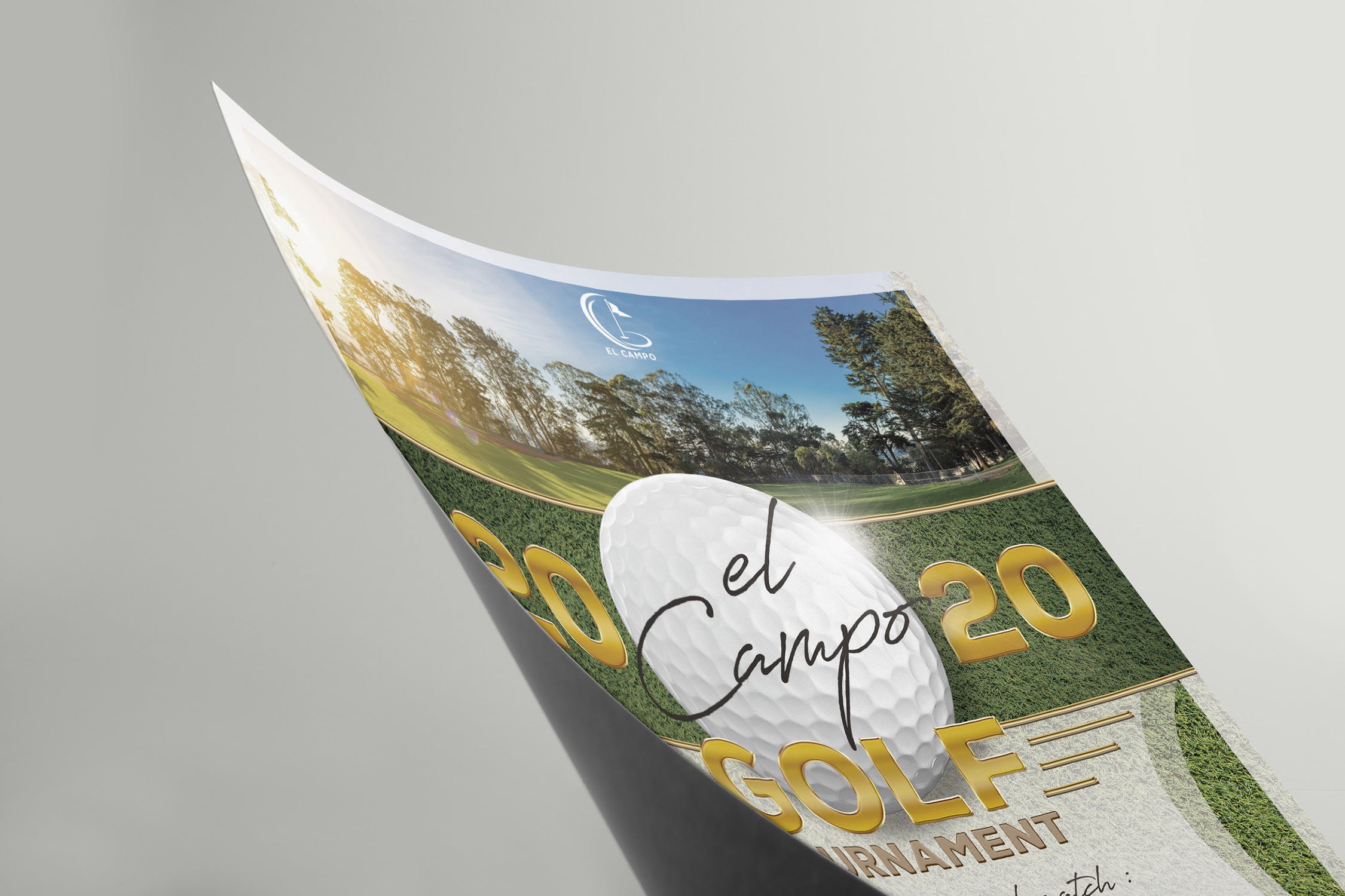 高尔夫锦标赛体育赛事广告海报传单设计模板 Golf Tournament Flyer插图(2)