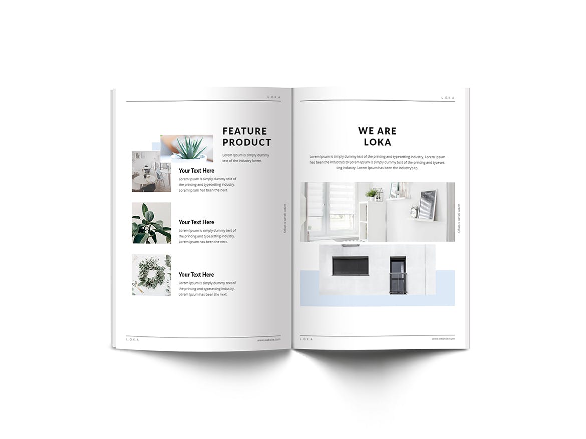 公司/品牌A4宣传册设计模板 Company Branding A4 Brochure Template插图(8)