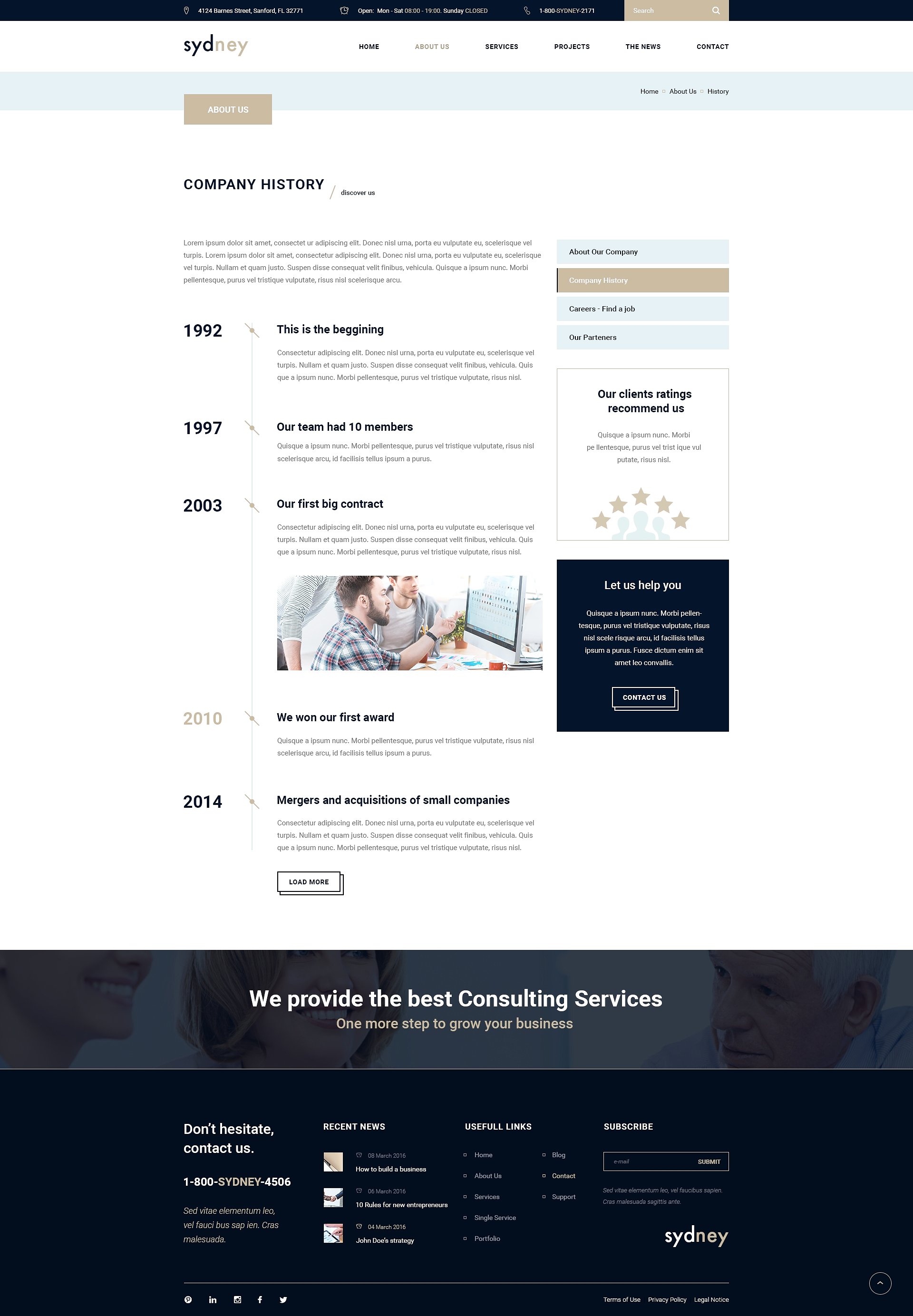 金融咨询类企业网站 PSD 模板 Sydney- Premium Finance Business PSD插图(5)