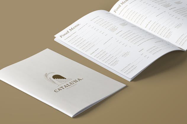 极简现代设计风格餐厅菜单设计模板 Restaurant Menu插图(1)