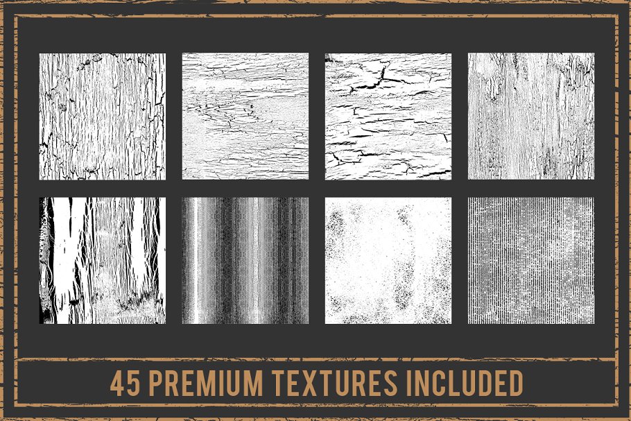 复古做旧风格纹理工具包 Texture Automator + 45 Texture Bonus插图(2)