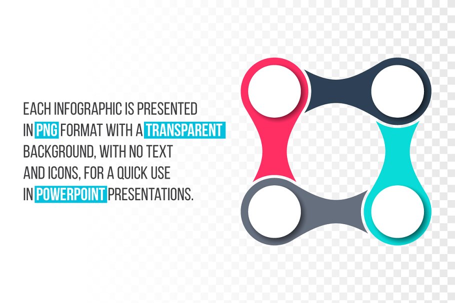 圆形信息图表幻灯片模板设计元素 Cycle infographics templates插图(1)