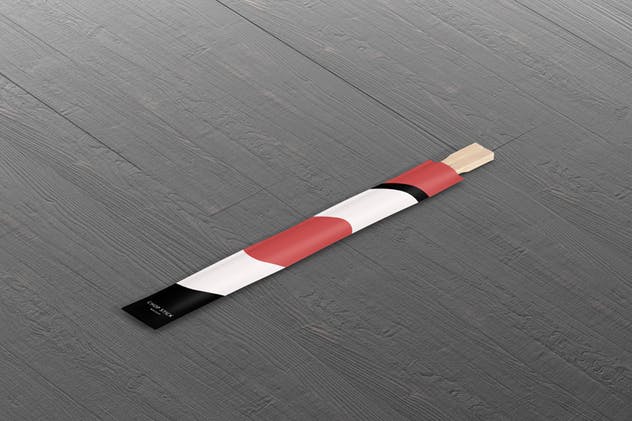 一次性筷子包装样机展示模板 Chopsticks Mockup插图(7)
