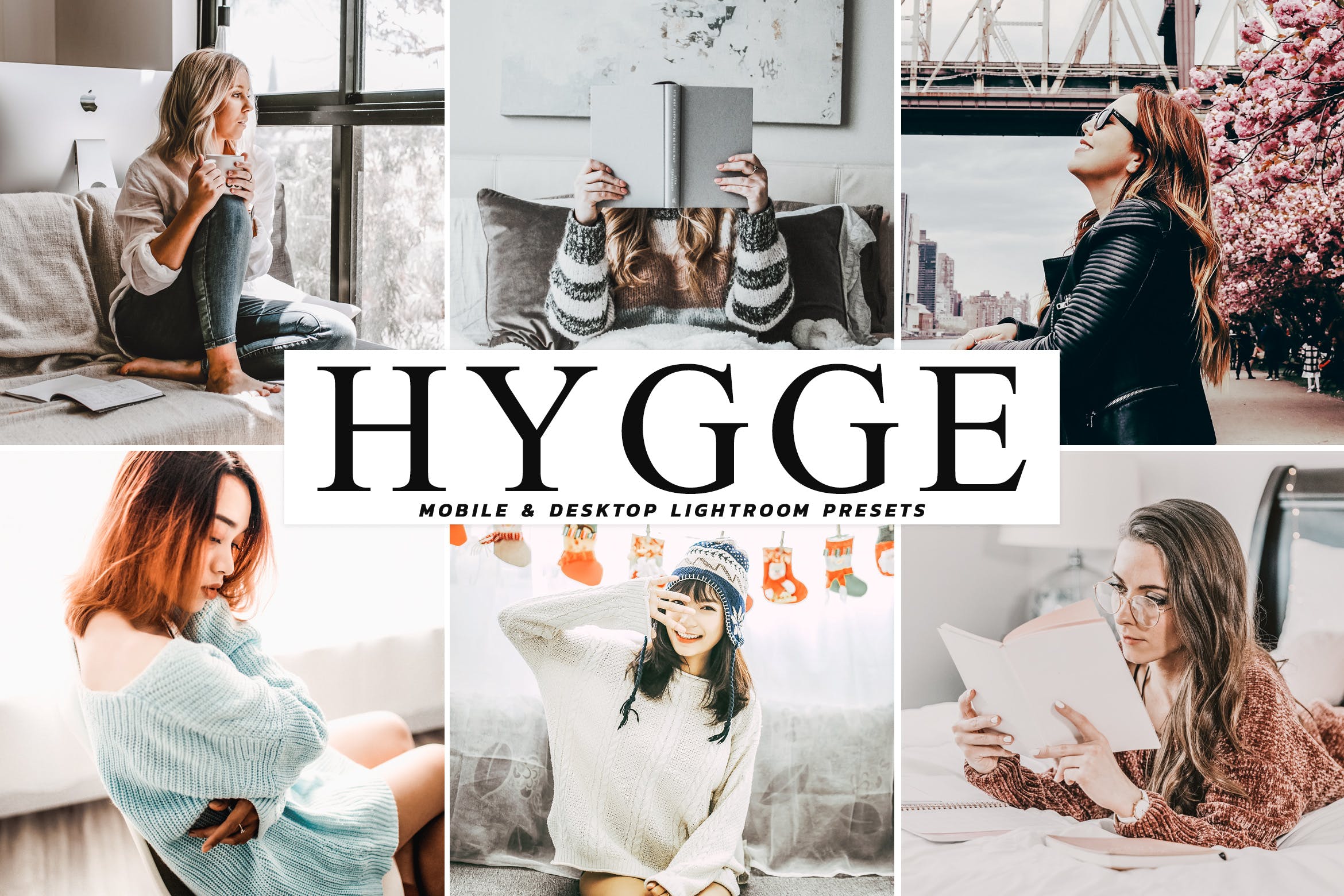 自然柔和色调人像摄影后期处理LR预设 Hygge Mobile & Desktop Lightroom Presets插图
