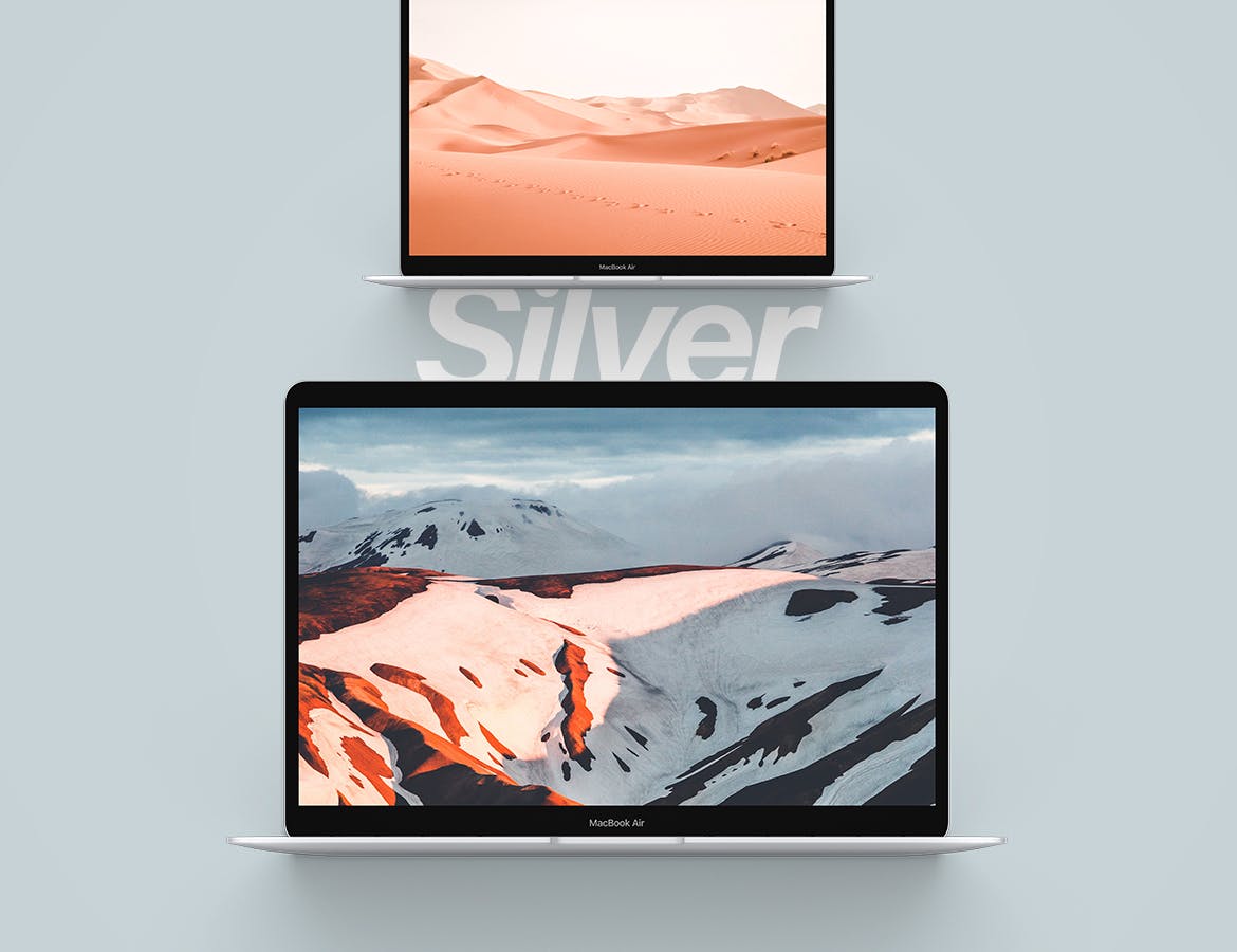 MacBook 2019网站UI设计预览样机模板 Macbook Mockup 2019插图(2)