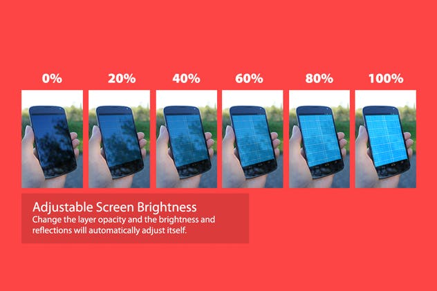 真实场景的手持安卓手机设备样机 12 Realistic Android Mockups插图(3)