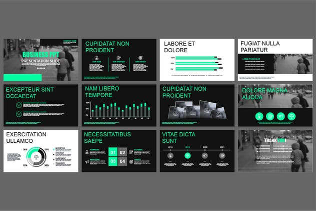 企业市场营销报告PPT演示模板素材 Powerpoint Templates插图(1)