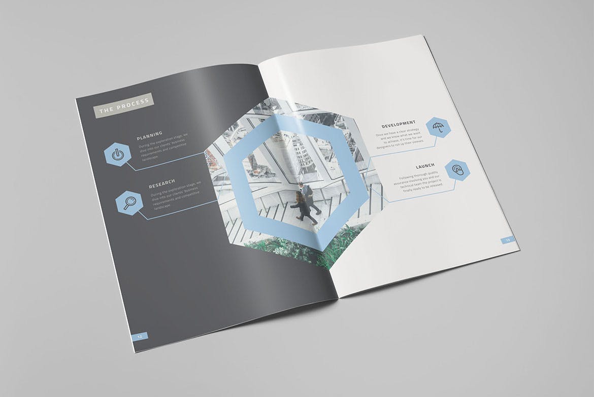 高端创意设计/广告服务公司画册设计模板v2 Corporate Brochure Vol.2插图(6)