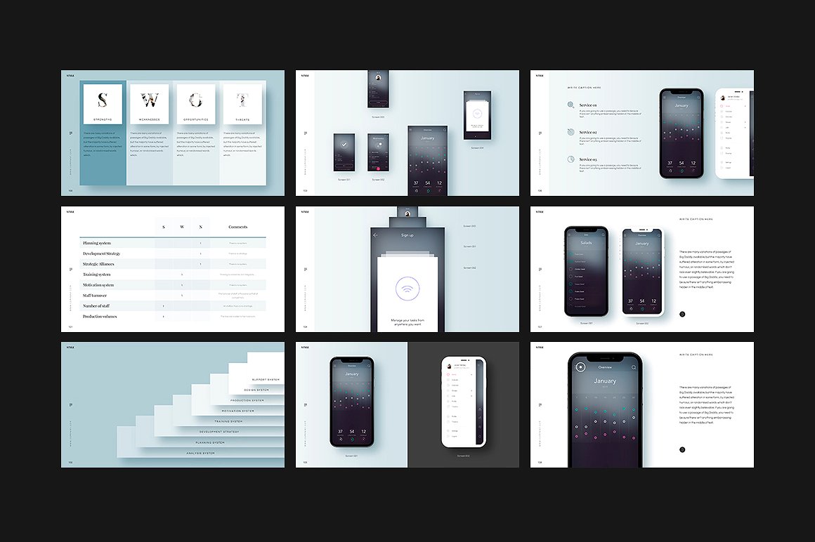 产品服务项目介绍演示Google幻灯片模板 STYLE Google Slides Template插图(11)