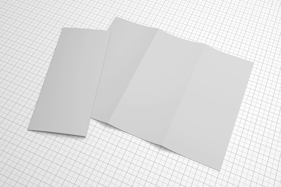 三折页宣传册设计多角度预览样机模板 Trifold Brochure Mockup插图(12)
