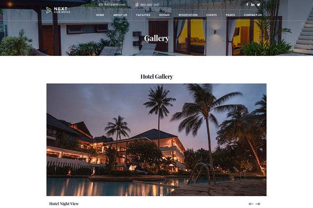 豪华酒店预订系统创意网站设计PSD模板 Hotel Resort Booking Luxury Creative PSD Template插图(6)