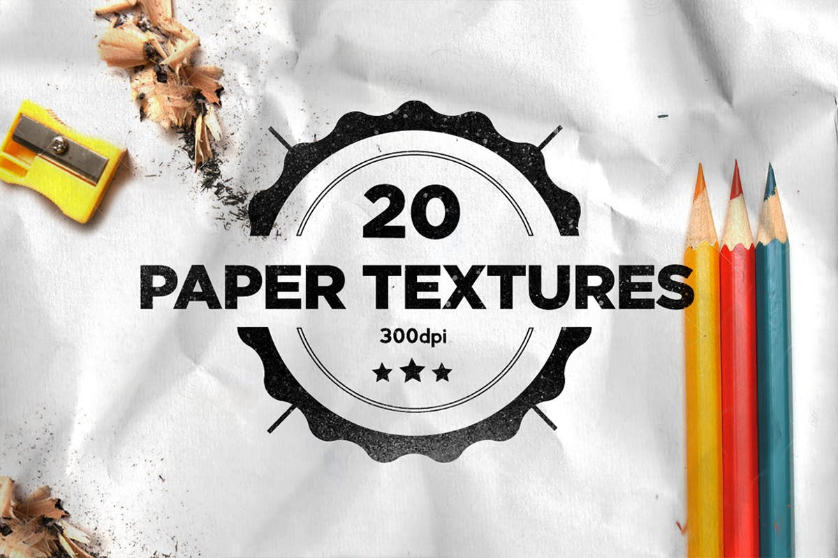 20个折叠褶痕纸张纹理素材 20 Folded Paper Textures插图