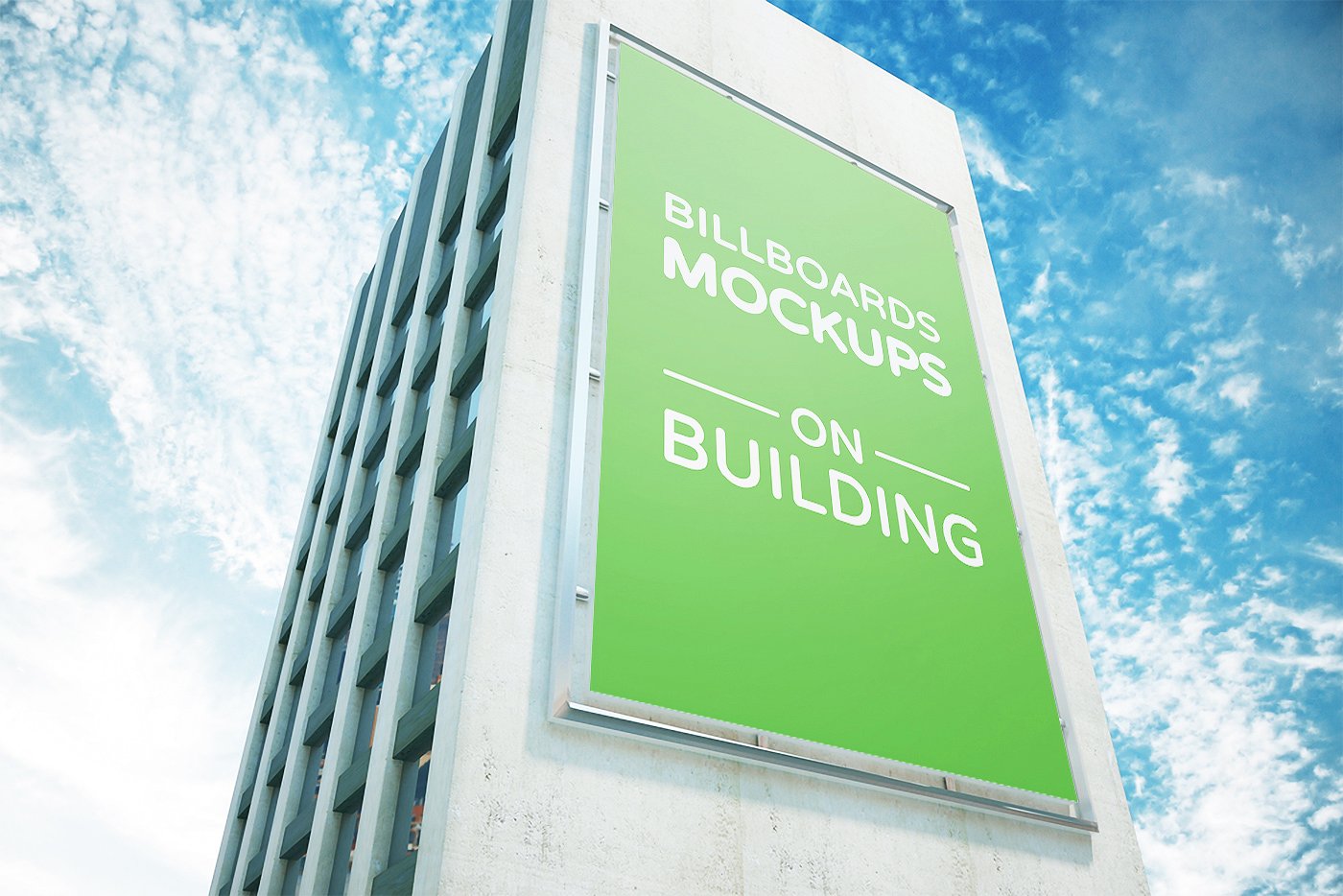 建筑物的广告牌样机展示模型mockups插图(4)