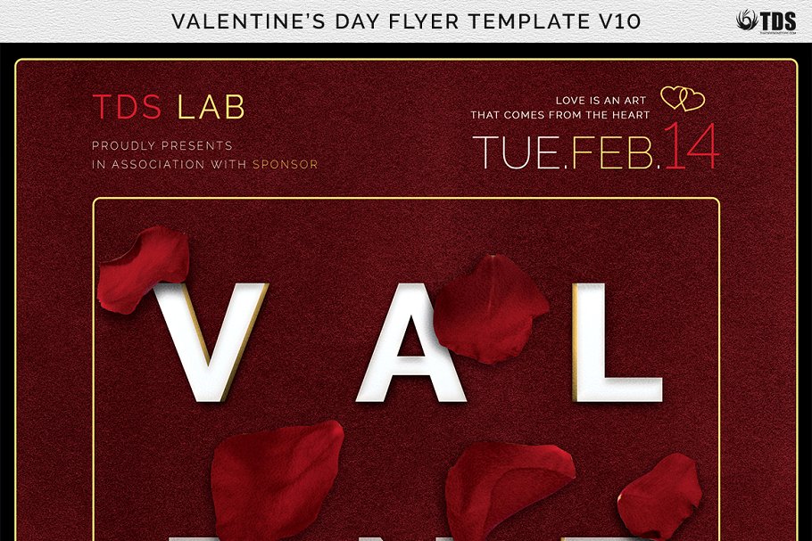 情人节主题活动传单海报模板 Valentines Day Flyer PSD V10插图(12)
