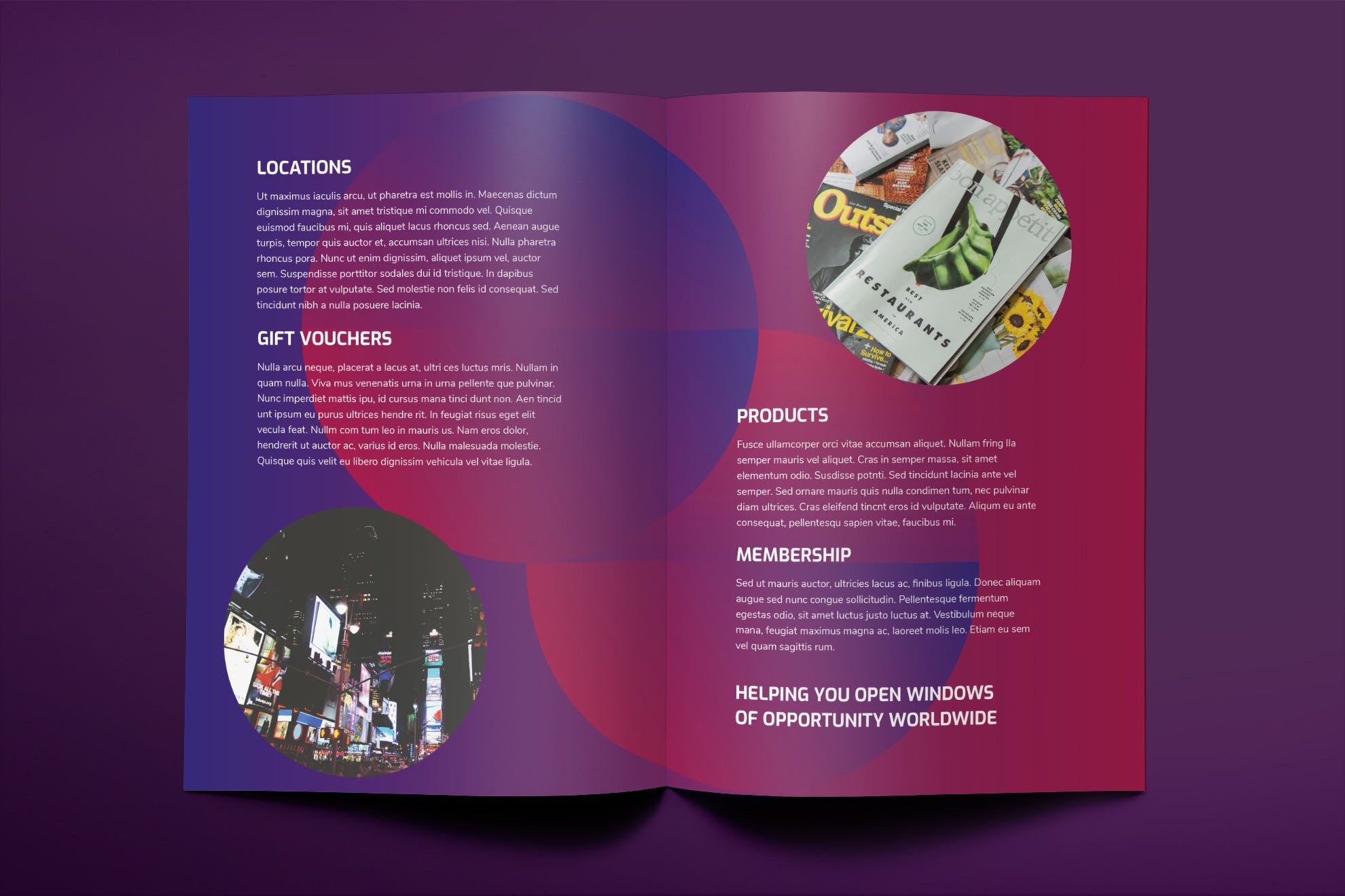 广告代理公司宣传单设计模板 Advertising Agency Brochure Bifold插图(2)
