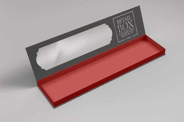 高端矩形可折叠礼品盒包装样机 Rectangle Collapsible Box Packaging Mockup插图(2)