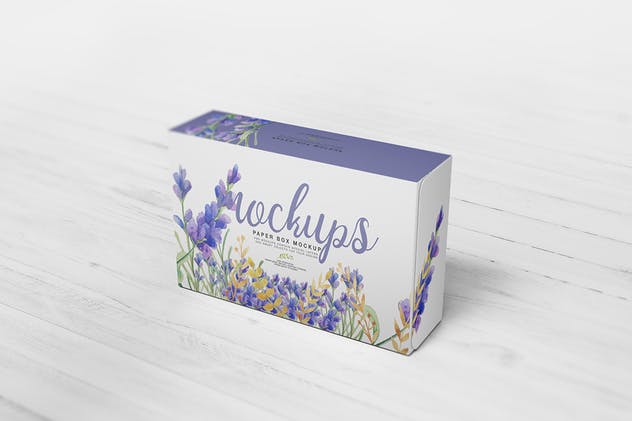 食品包装纸盒样机模板V6 Paper Box Mockup 06插图(1)