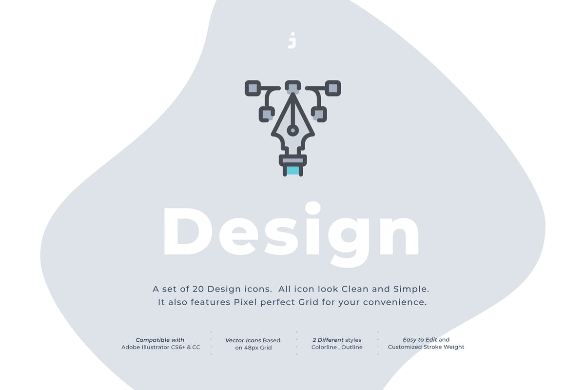 20枚设计工具矢量图标合集 20 Design icon set插图