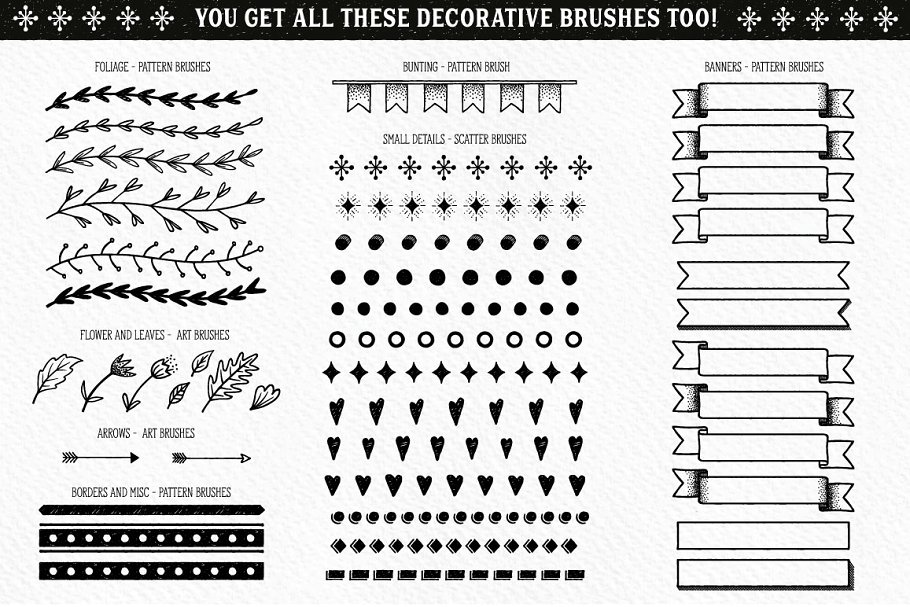 签字笔绘画装饰设计工具包 Fineliner Type Decorator’s Tool Kit插图(7)