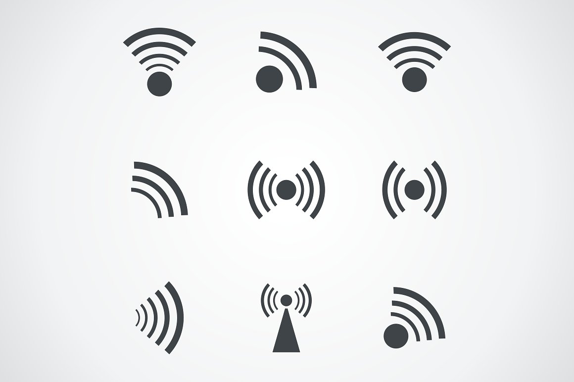 网络信号示意图图标 Signal an icon插图