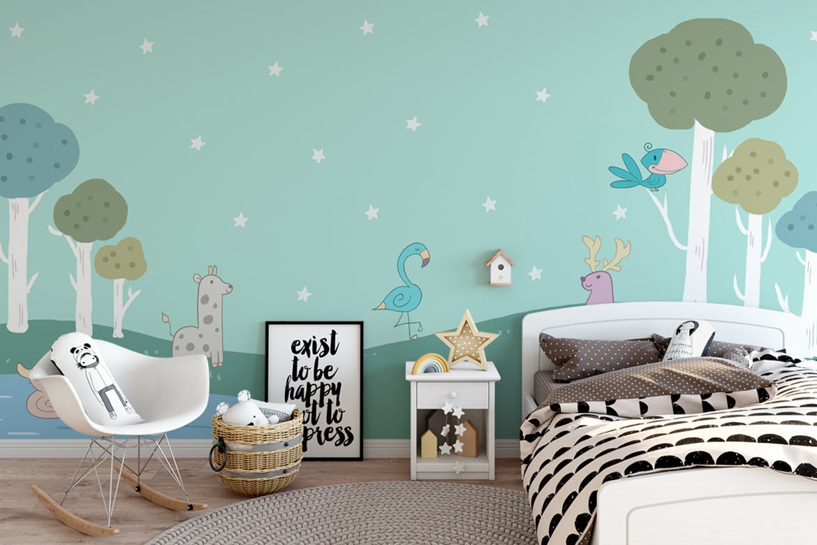 儿童墙纸动物装饰图案设计素材 Wallpaper Animal Decorative for Kids插图(6)