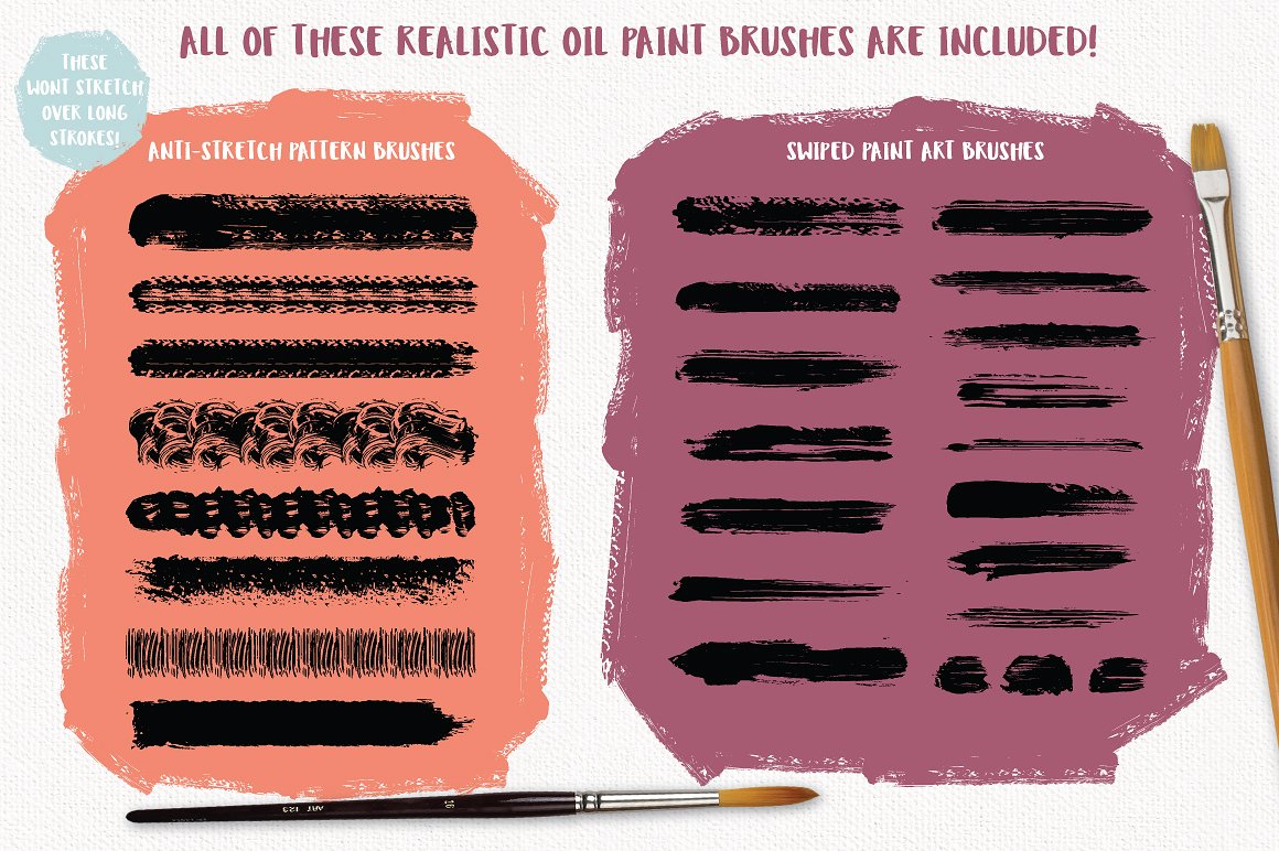 令人惊叹的油画AI笔刷 Outstanding Oil Paint Brushes插图(8)