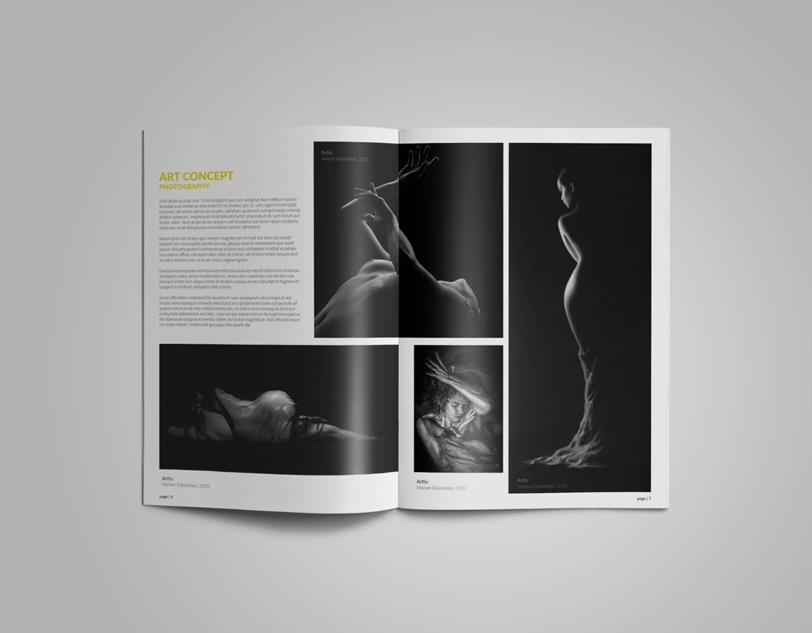 人像摄影艺术作品合集杂志画册设计模板 Photographer Album Portfolio插图(9)