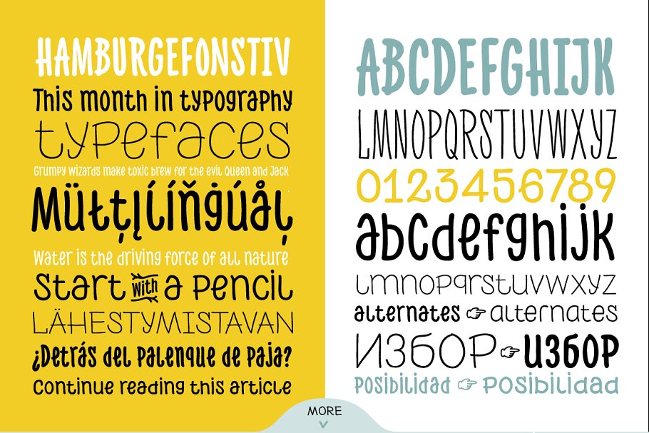 96种不同手工英文字体及图标集合 96 Handmade Fonts插图(2)