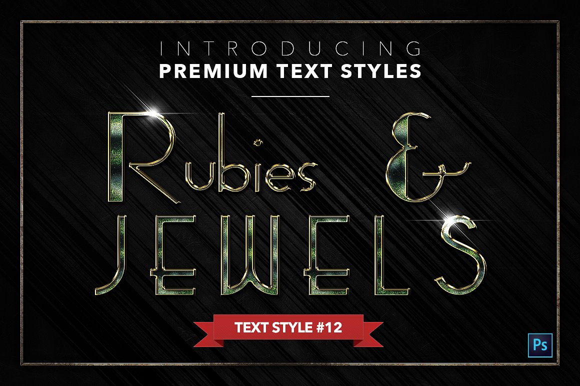 20款红宝石&珠宝文本风格的PS图层样式下载 20 RUBIES & JEWELS TEXT STYLES [psd,asl]插图(12)