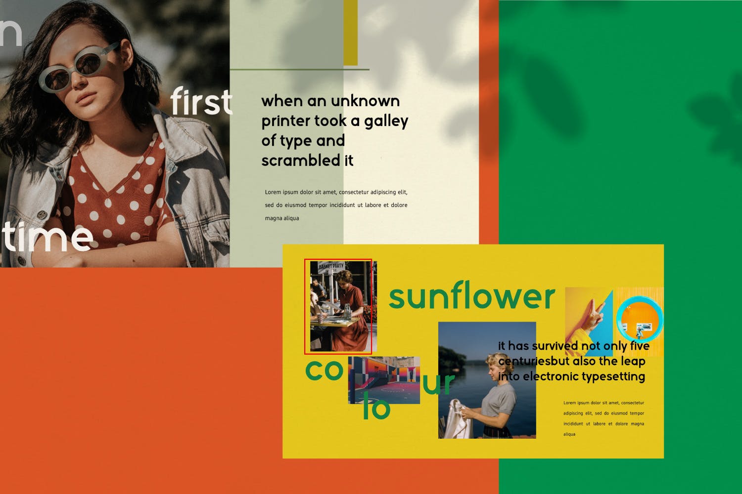 摄影工作室介绍PPT模板素材下载 Sunflowers – Powerpoint插图(3)