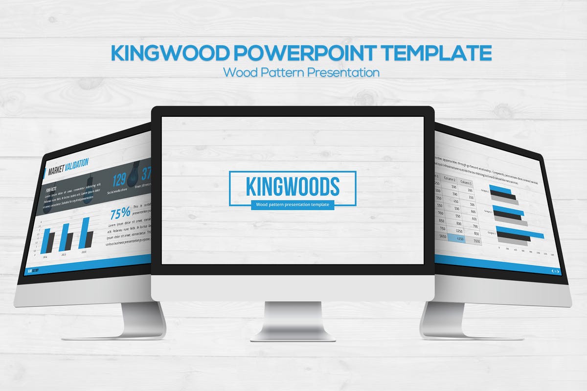 市场营销数据统计分析适用PPT幻灯片模板 Kingwood Powerpoint Template插图