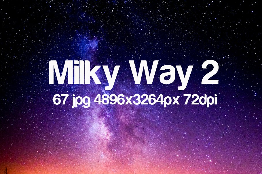 超高清极光星空背景素材 Milky Way photo pack 2插图