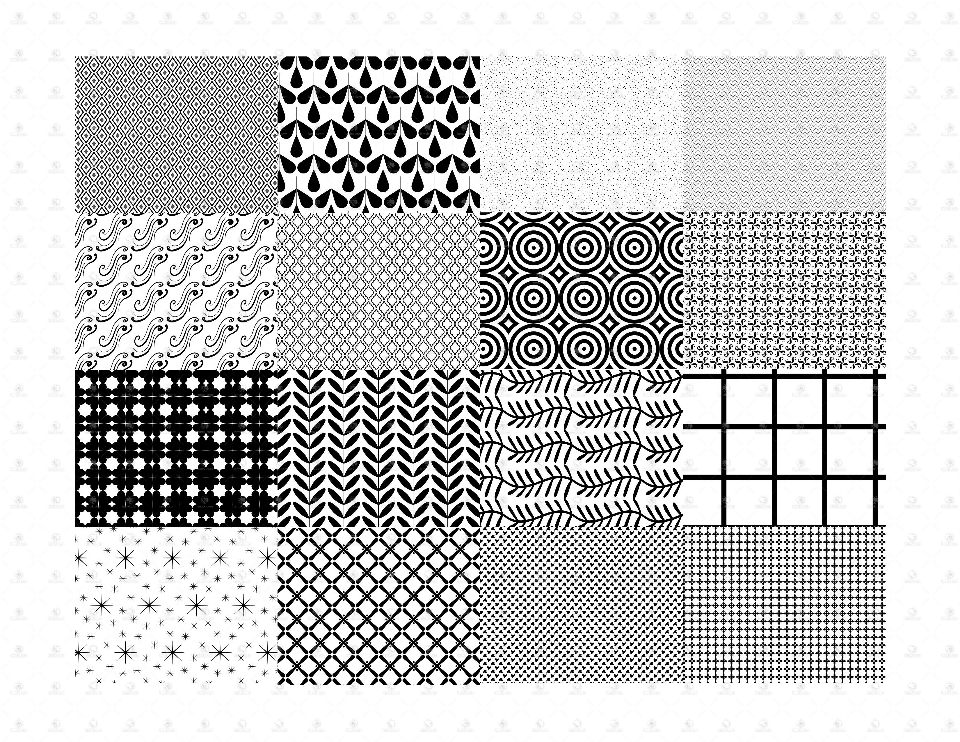 74款无缝艺术纹理笔刷 74 Seamless Patterns for Procreate [仅支持 Procreate 应用]插图(1)