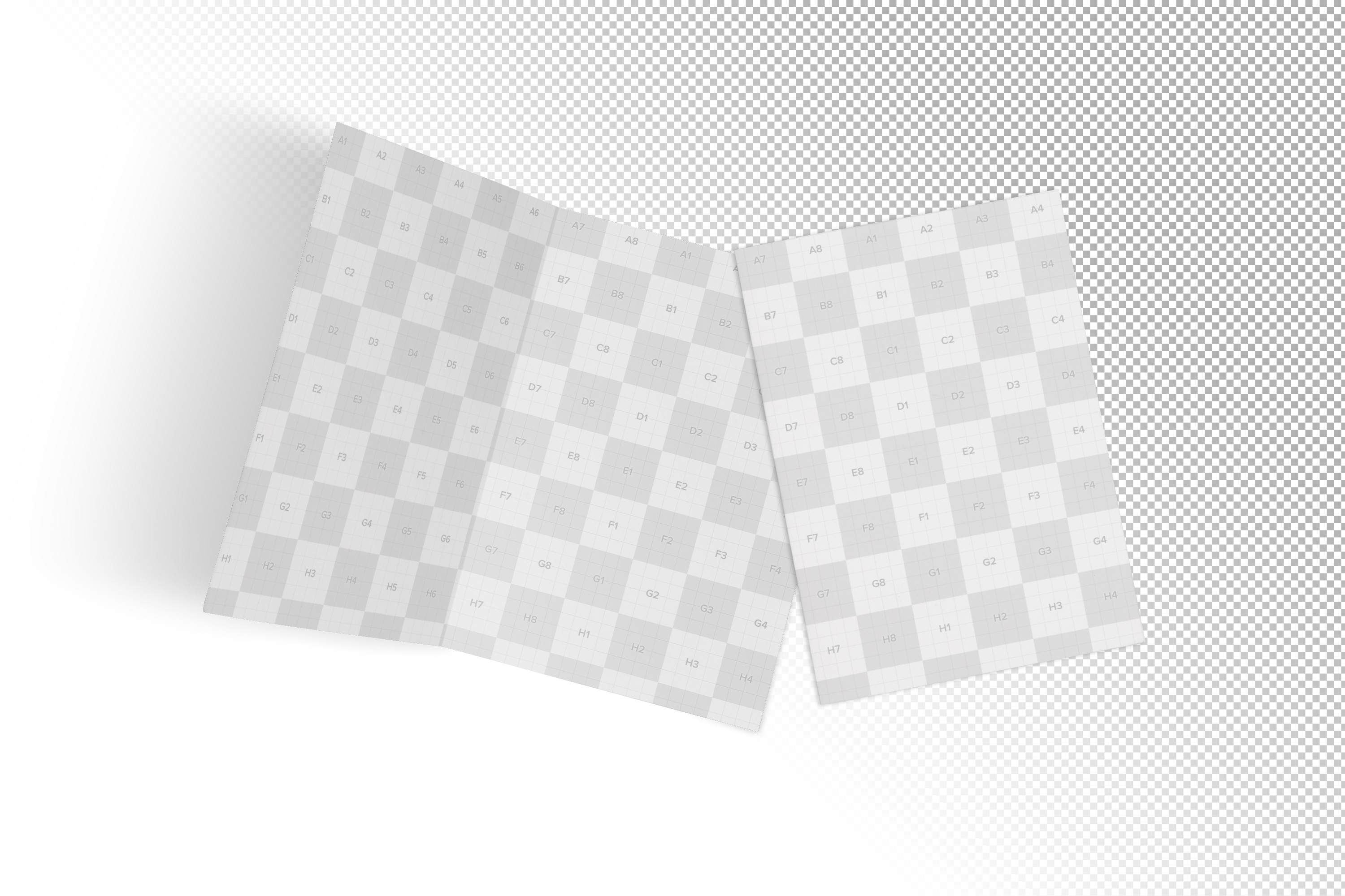 贺卡封面及内页排版设计图预览样机06 Greeting Card Mockup 06插图(2)