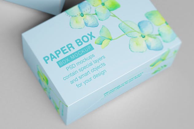 纸巾盒面巾纸盒包装样机15 Paper Box Mockup 15插图(12)