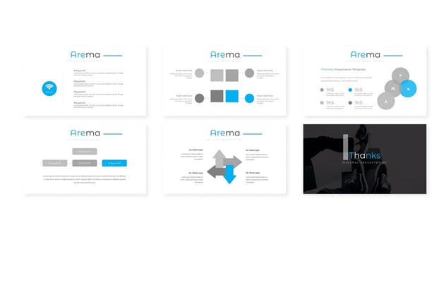 极简主义设计风格多用途Google Slides幻灯片模板 Arema – Google Slides Template插图(3)