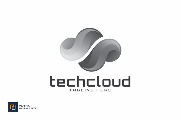互联网云存储主题Logo设计模板 Techcloud – Logo Template插图(2)