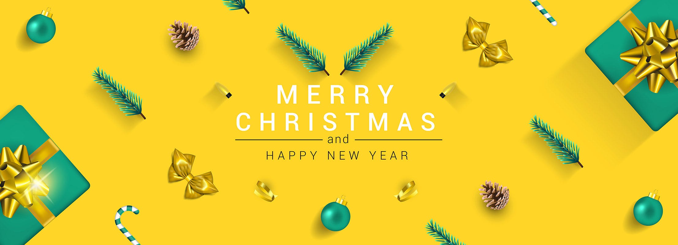 圣诞节&新年祝福主题贺卡设计模板v2 Merry Christmas and Happy New Year greeting cards插图(7)