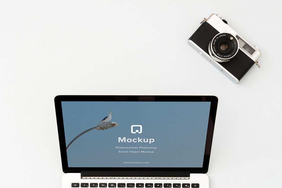 12款苹果笔记本&平板样机模板 Mockup Pack – 12 PSDs插图(11)