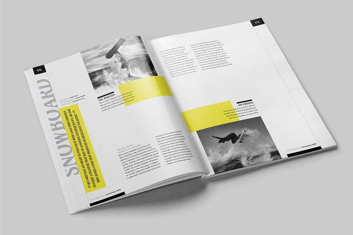 人物/财经/商业主题适用的杂志设计模板 Magazine Template插图(3)