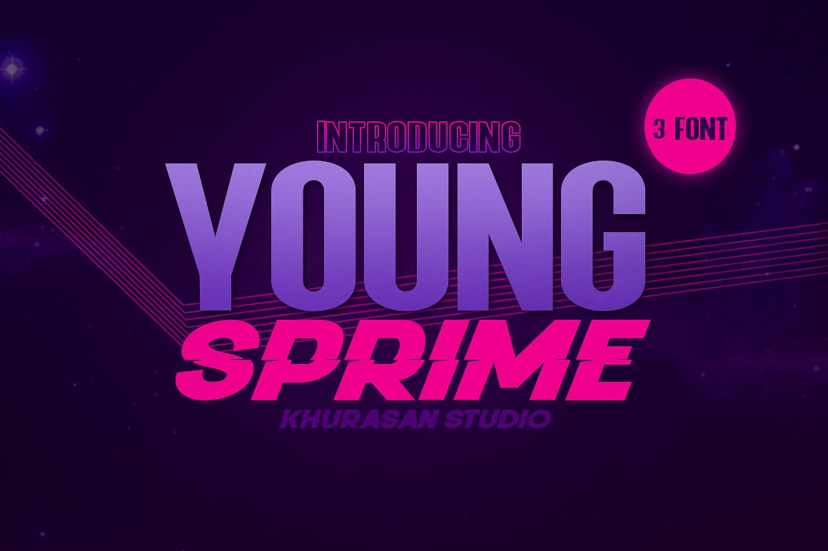 年轻充满活力的英文字体库 Young Sprime [otf,ttf]插图(1)
