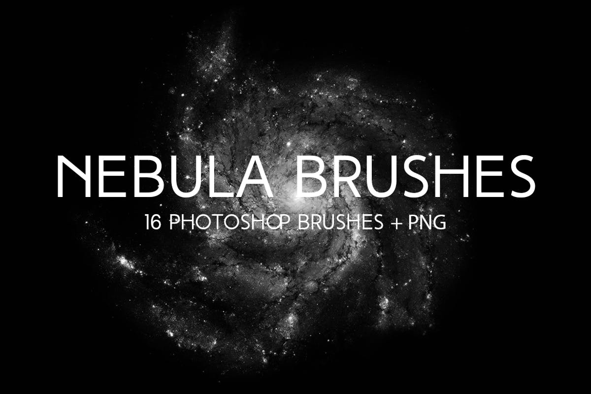 太空星云设计PS笔刷 Nebula Photoshop Brushes插图
