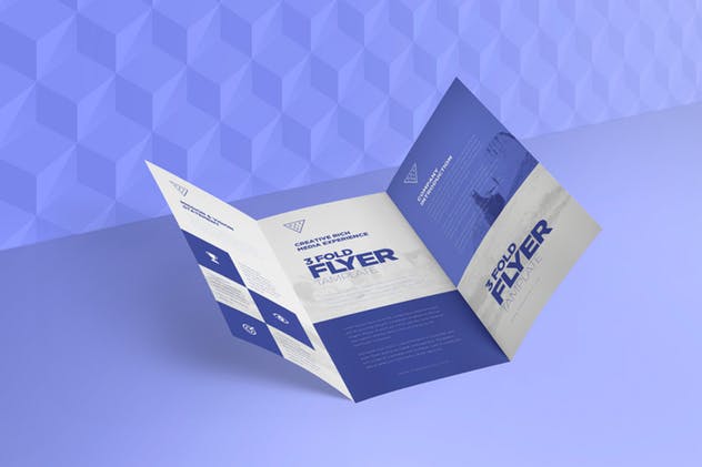 三折页广告营销传单设计模板 3 Fold Flyer Design Template插图(1)