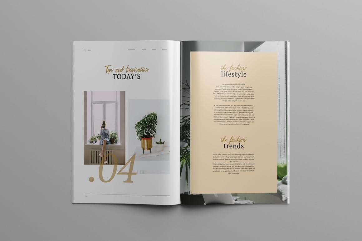 品牌时装/摄影/建筑行业产品目录&杂志设计模板 KHANSA – Fashion Lookbook & Magazine插图(5)