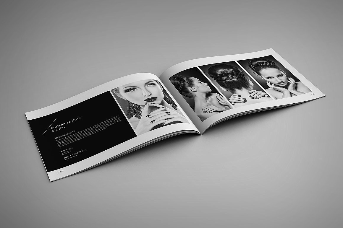 24P专业简洁现代的摄影画册手册杂志楼书设计模板插图(6)