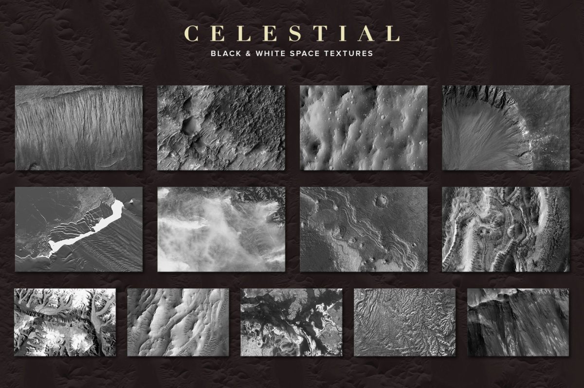 创意抽象纹理系列：外星球表面抽象纹理&笔刷 Celestial插图(9)